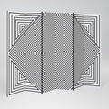 POLYGON ILLUSION Biombo Decorativo de 6 Painéis