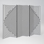 POLYGON ILLUSION Biombo Decorativo de 6 Painéis
