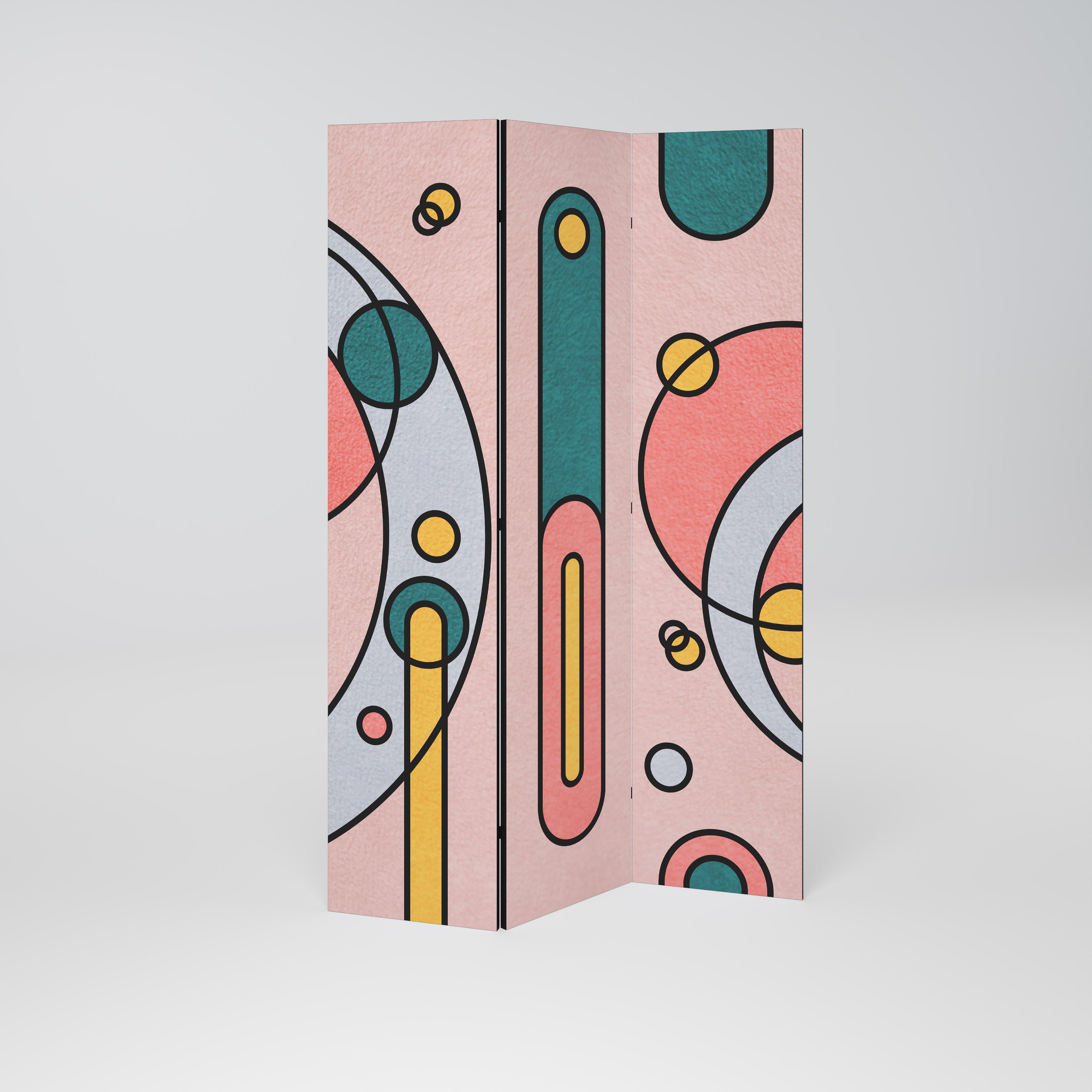 GOSSAMER ECHOES 3-Panel Room Divider