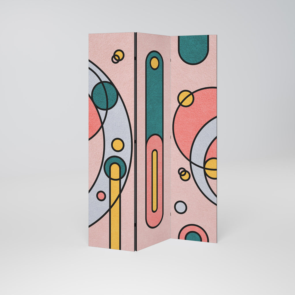 GOSSAMER ECHOES Biombo Decorativo de 3 Painéis