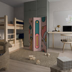 GOSSAMER ECHOES Biombo Decorativo de 3 Painéis