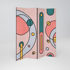 GOSSAMER ECHOES Biombo Decorativo de 4 Painéis