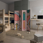 GOSSAMER ECHOES Biombo Decorativo de 4 Painéis