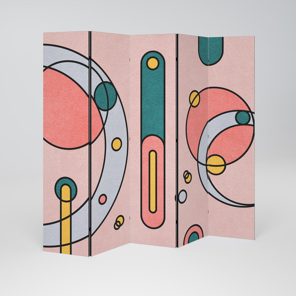 GOSSAMER ECHOES Biombo Decorativo de 5 Painéis