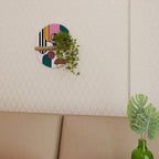 COOL STORY Prateleira Oval Decorativa em Efeito Carvalho