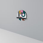 COOL STORY Prateleira Redonda Decorativa em Acabamento Preto