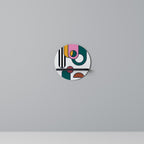 COOL STORY Prateleira Redonda Decorativa em Acabamento Preto