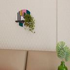 COOL STORY Prateleira Redonda Decorativa em Acabamento Preto