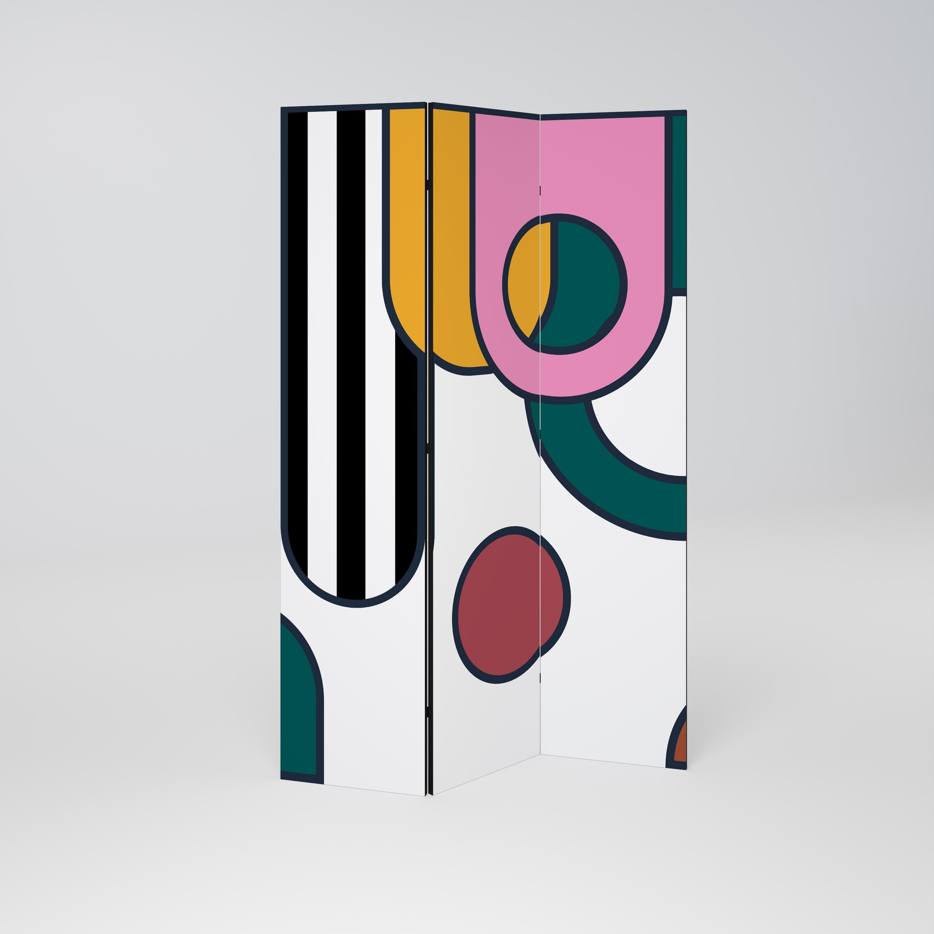 COOL STORY Biombo Decorativo de 3 Painéis