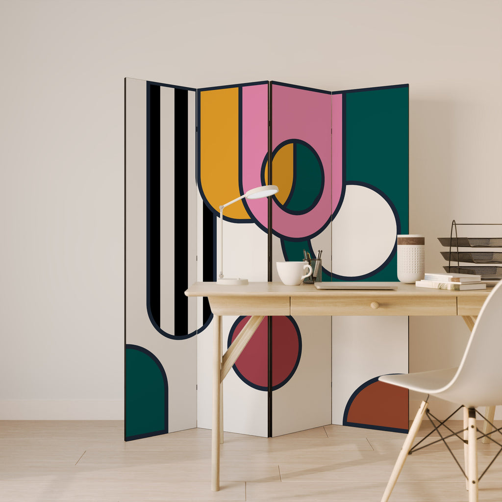 COOL STORY Biombo Decorativo de 4 Painéis