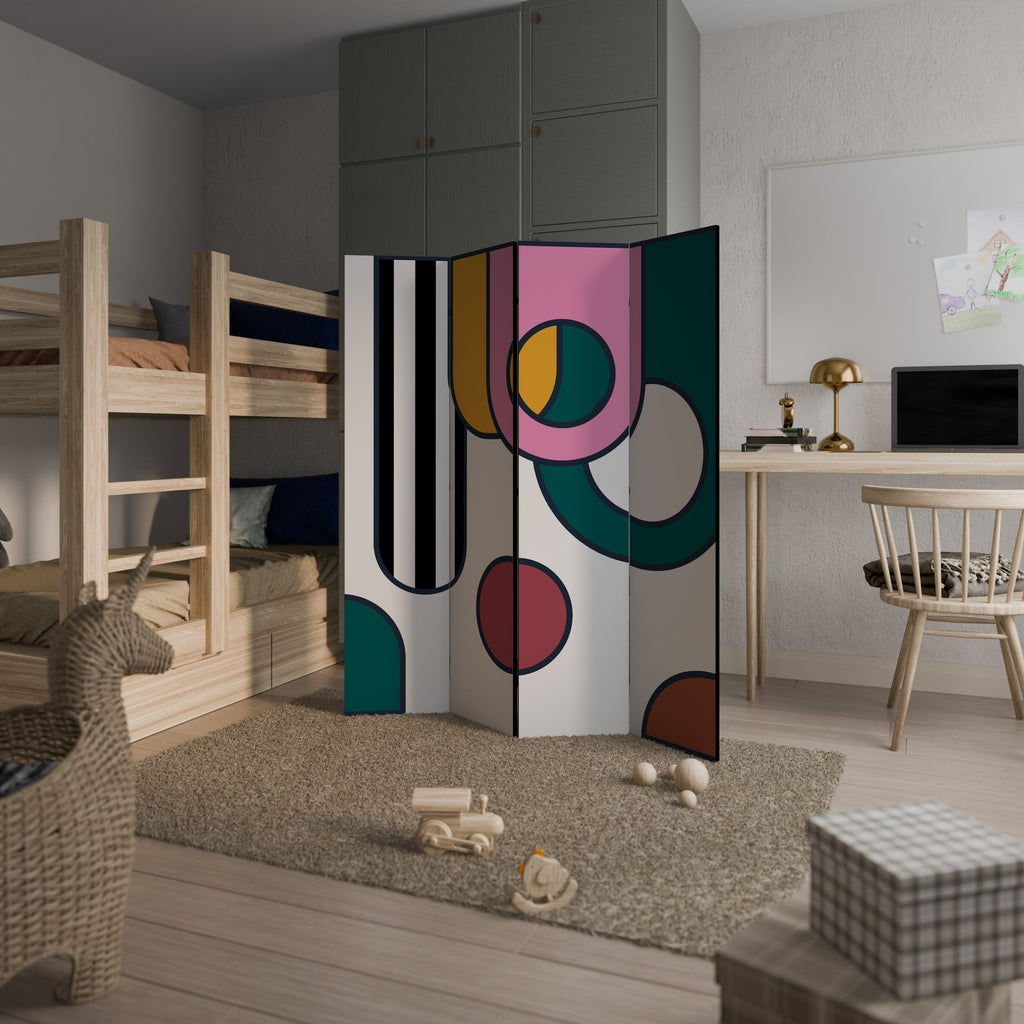 COOL STORY Biombo Decorativo de 4 Painéis