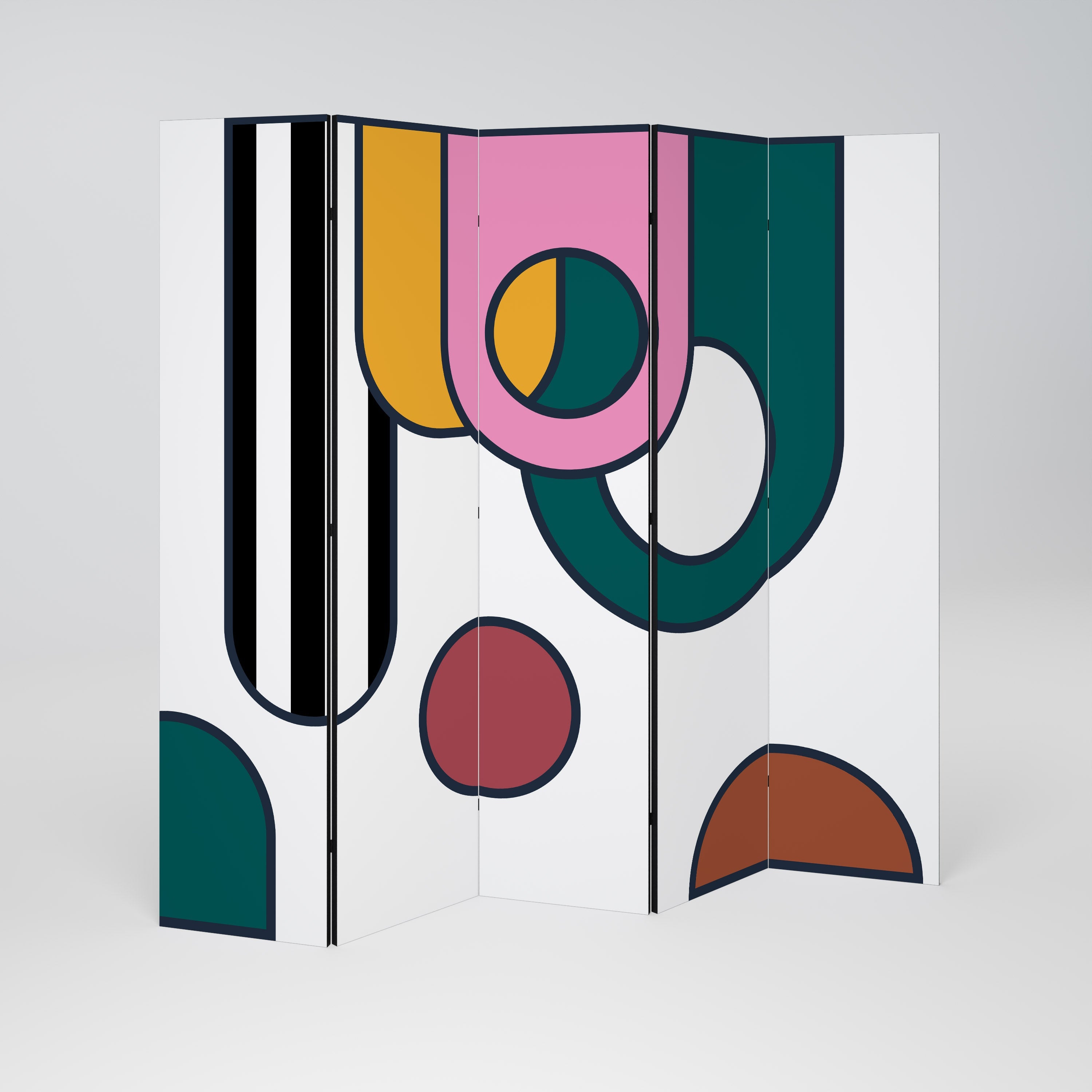 COOL STORY Biombo Decorativo de 5 Painéis