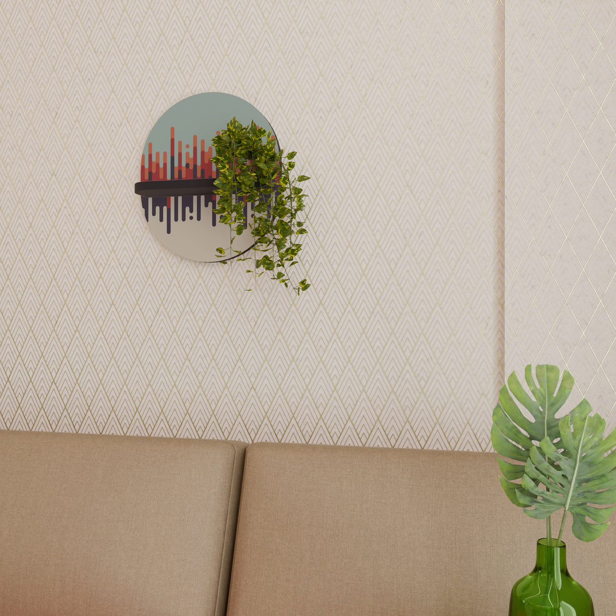 CHROMA CONTOURS Art Shelf