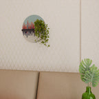 CHROMA CONTOURS Prateleira Oval Decorativa em Acabamento Preto