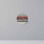 CHROMA CONTOURS Round Art Shelf In Black Finish