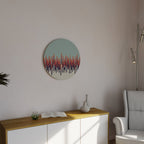 CHROMA CONTOURS Round Wall Art
