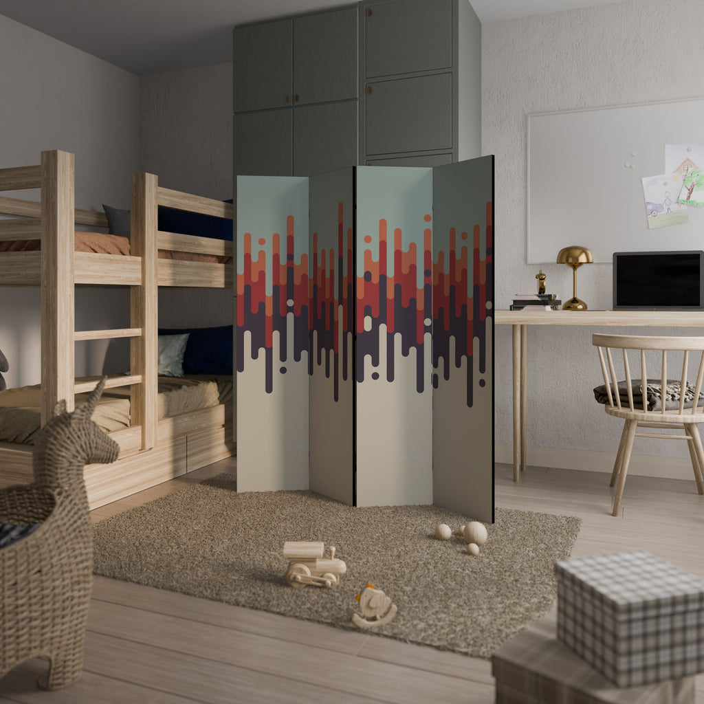 CHROMA CONTOURS Biombo Decorativo de 4 Painéis