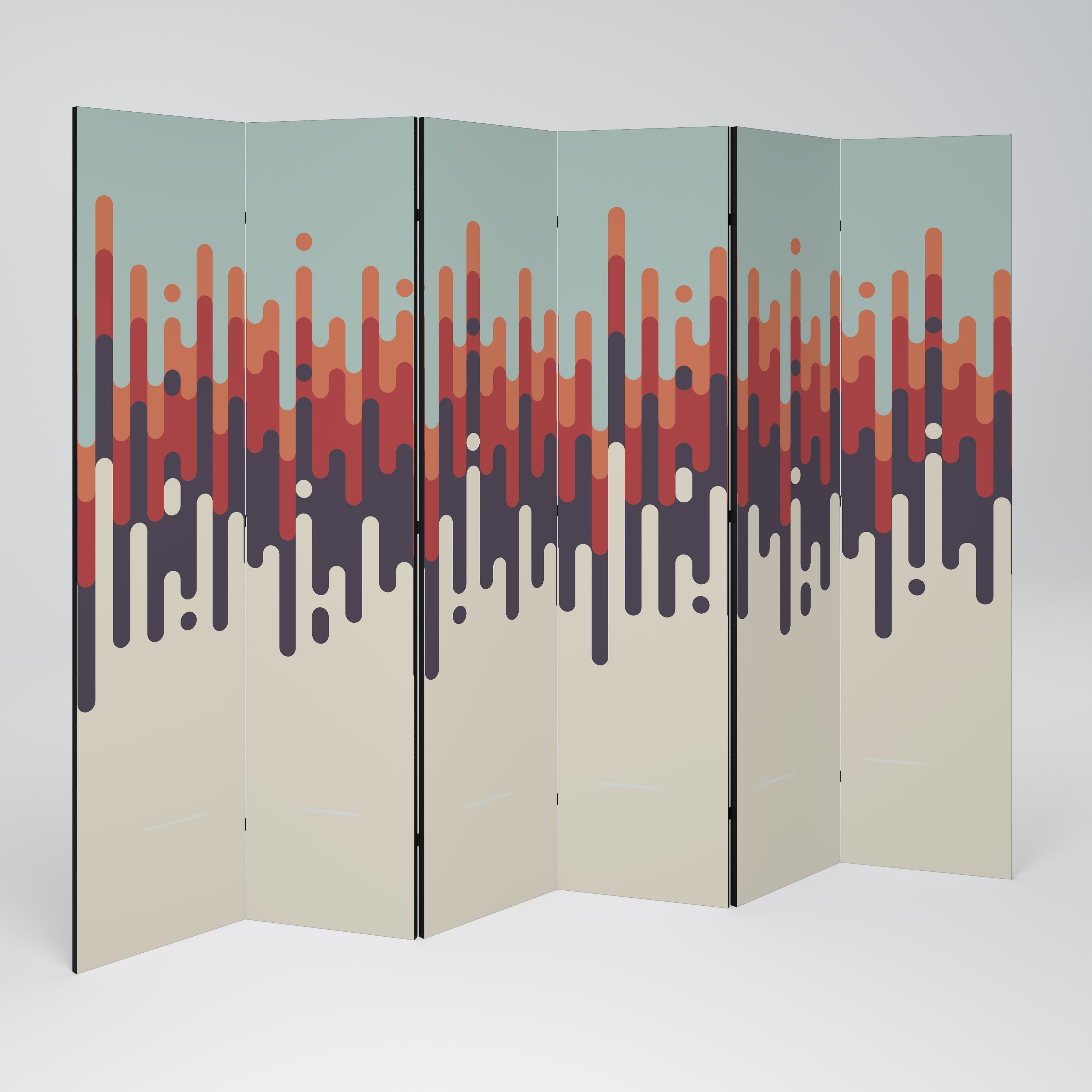CHROMA CONTOURS Biombo de 6 Painéis