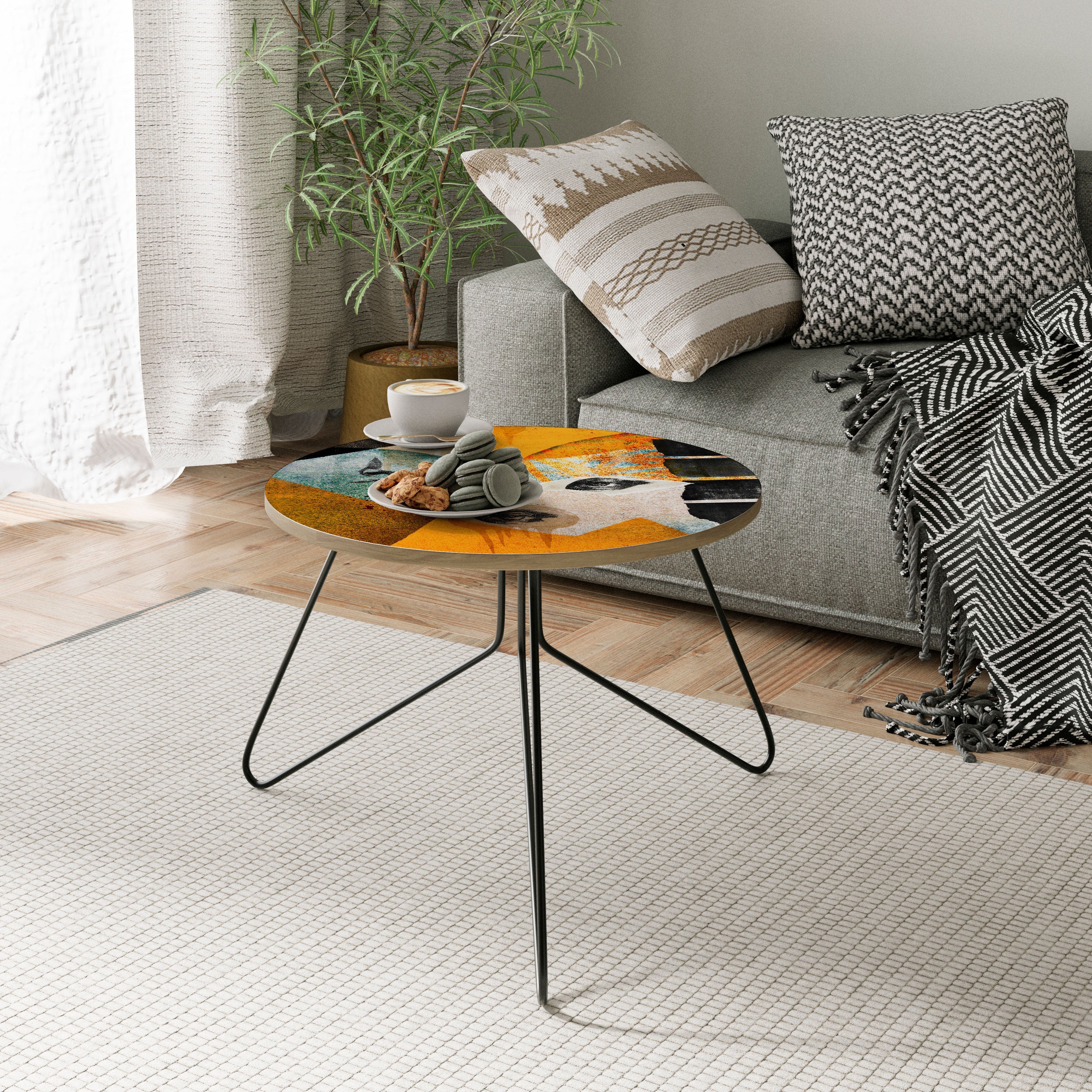 ABSTRACT FACES Mesa de Centro 60