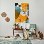 ABSTRACT FACES Poster Vertical Autocolante