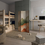 WATERCOLOUR PEAKS Biombo Decorativo de 3 Painéis