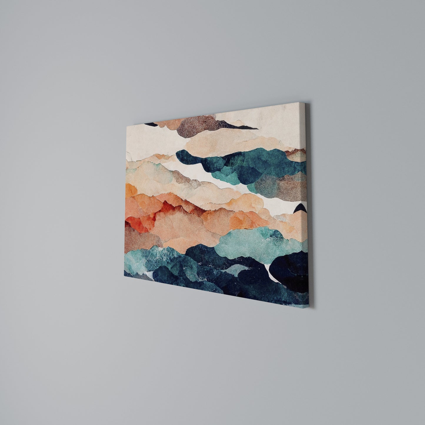 ABSTRACT LANDSCAPE Horizontal Canvas Print