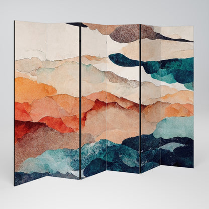 ABSTRACT LANDSCAPE Biombo de 6 Painéis