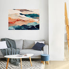 ABSTRACT LANDSCAPE Poster Horizontal Autocolante