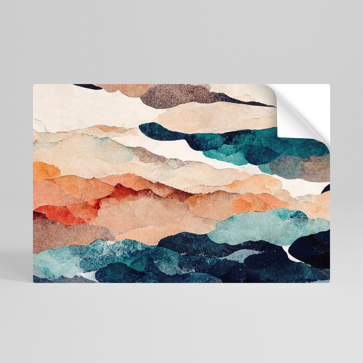 ABSTRACT LANDSCAPE Póster Autocolante Horizontal