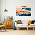 ABSTRACT LANDSCAPE Poster Horizontal Autocolante