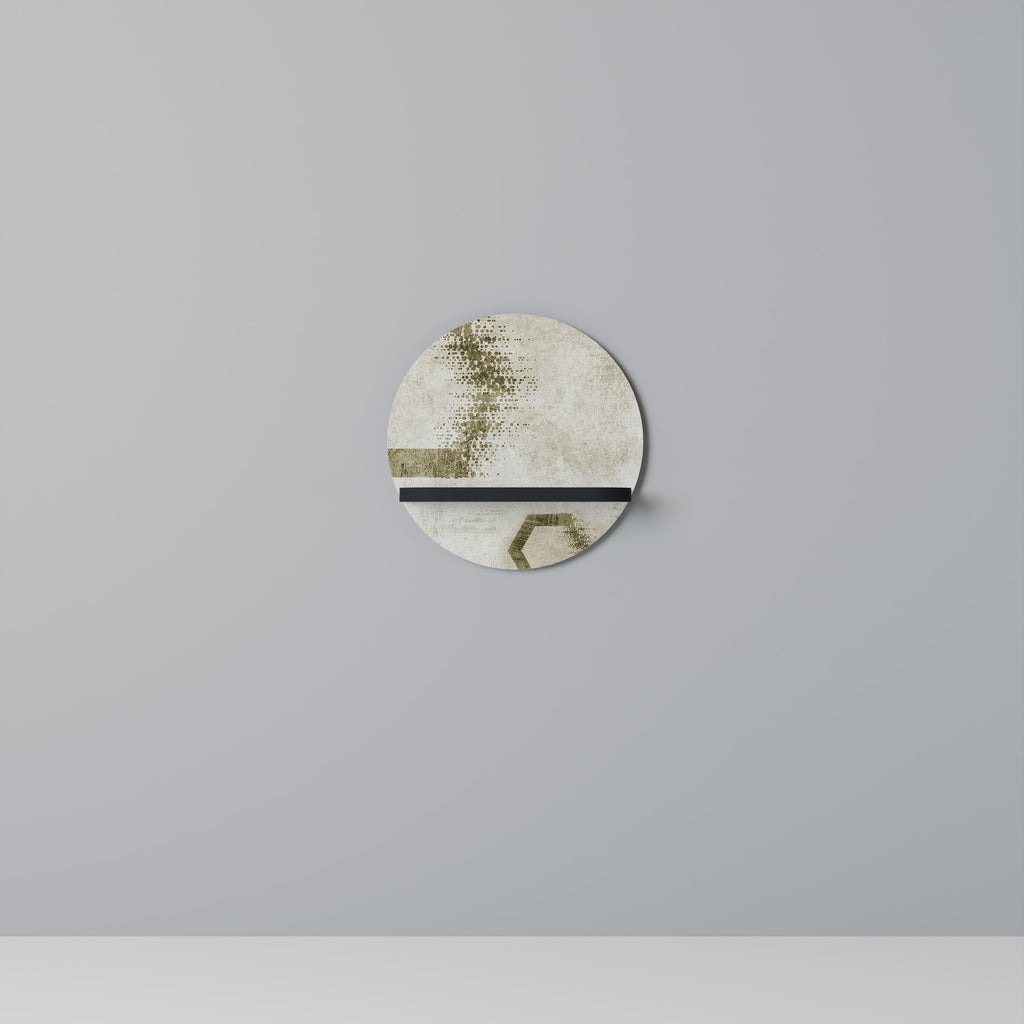 HEXAGONAL SHAPES Prateleira Redonda Decorativa em Acabamento Preto