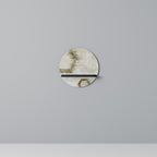 HEXAGONAL SHAPES Prateleira Redonda Decorativa em Acabamento Preto