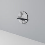 HEXAGONAL FIGURES Prateleira Oval Decorativa em Acabamento Preto