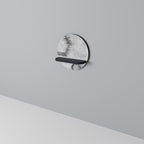 HEXAGONAL FIGURES Prateleira Redonda Decorativa em Acabamento Preto