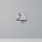 HEXAGONAL FIGURES Prateleira Redonda Decorativa em Acabamento Preto