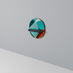 CIRCULAR RHAPSODY Prateleira Oval Decorativa em Acabamento Preto