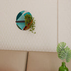 CIRCULAR RHAPSODY Prateleira Oval Decorativa em Acabamento Preto