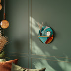 CIRCULAR RHAPSODY Prateleira Oval Decorativa em Efeito Carvalho