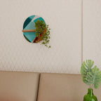 CIRCULAR RHAPSODY Prateleira Oval Decorativa em Efeito Carvalho