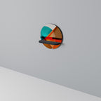 CIRCULAR RHAPSODY Prateleira Redonda Decorativa em Acabamento Preto