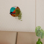 CIRCULAR RHAPSODY Prateleira Redonda Decorativa em Acabamento Preto