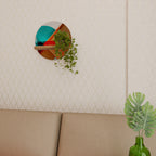 CIRCULAR RHAPSODY Prateleira Redonda Decorativa em Efeito Carvalho