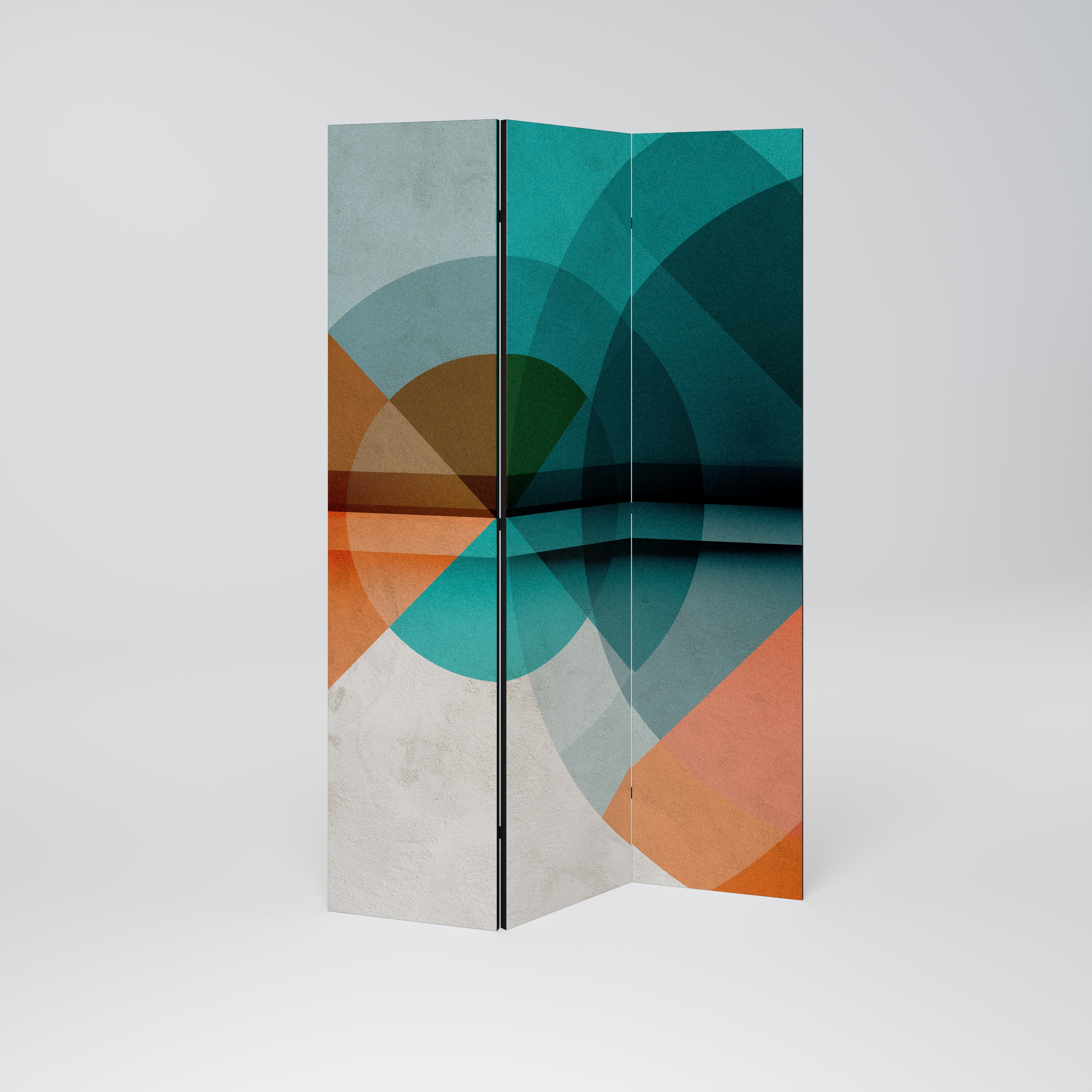 CIRCULAR RHAPSODY 3-Panel Room Divider