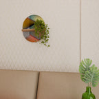 PIERCING SHARPNESS Prateleira Oval Decorativa em Efeito Carvalho