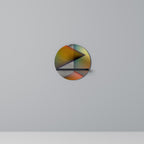 PIERCING SHARPNESS Prateleira Redonda Decorativa em Acabamento Preto