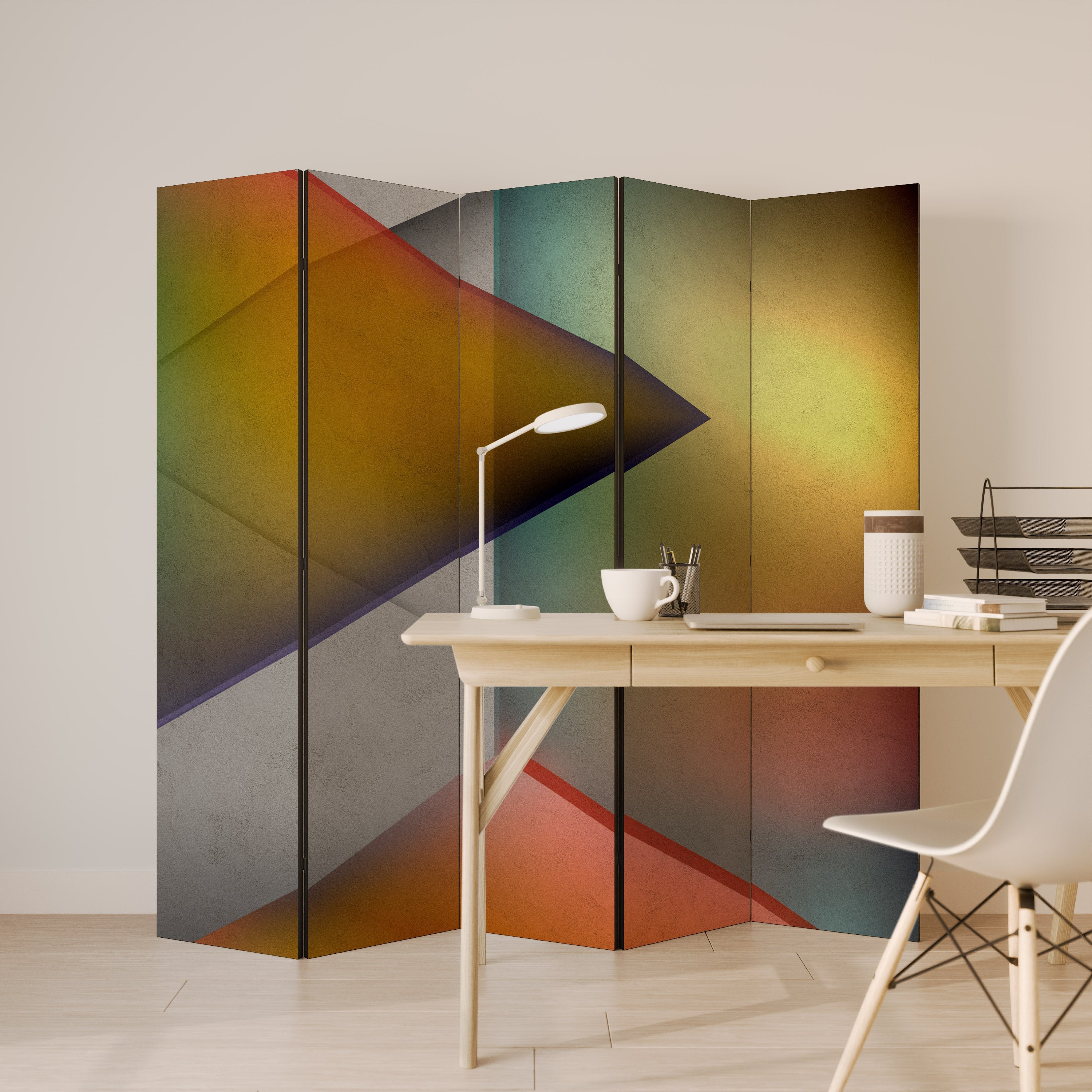 PIERCING SHARPNESS Biombo Decorativo de 5 Painéis