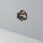 UNIFIED FRAGMENTS Prateleira Redonda Decorativa em Acabamento Preto