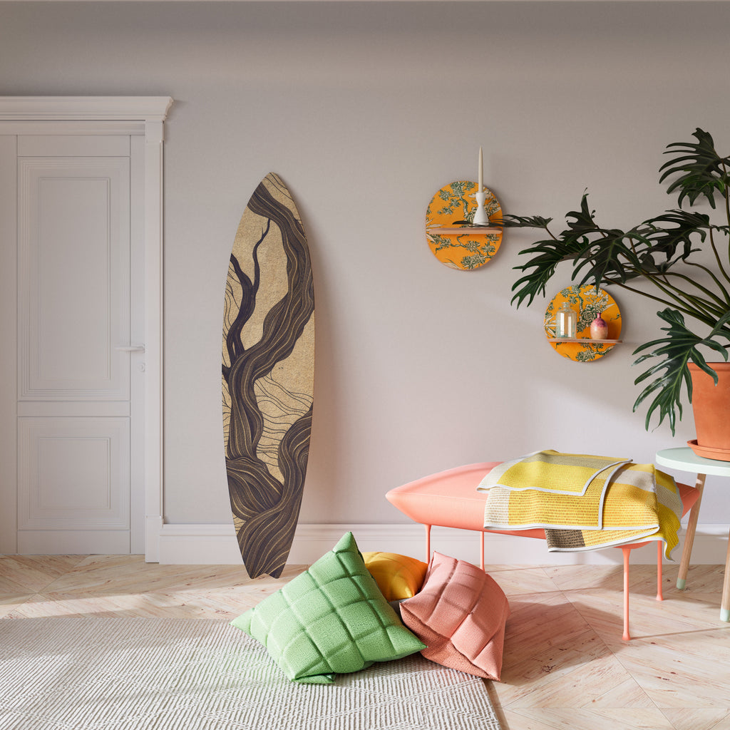 UNIFIED FRAGMENTS Painel Decorativo Prancha de Surf