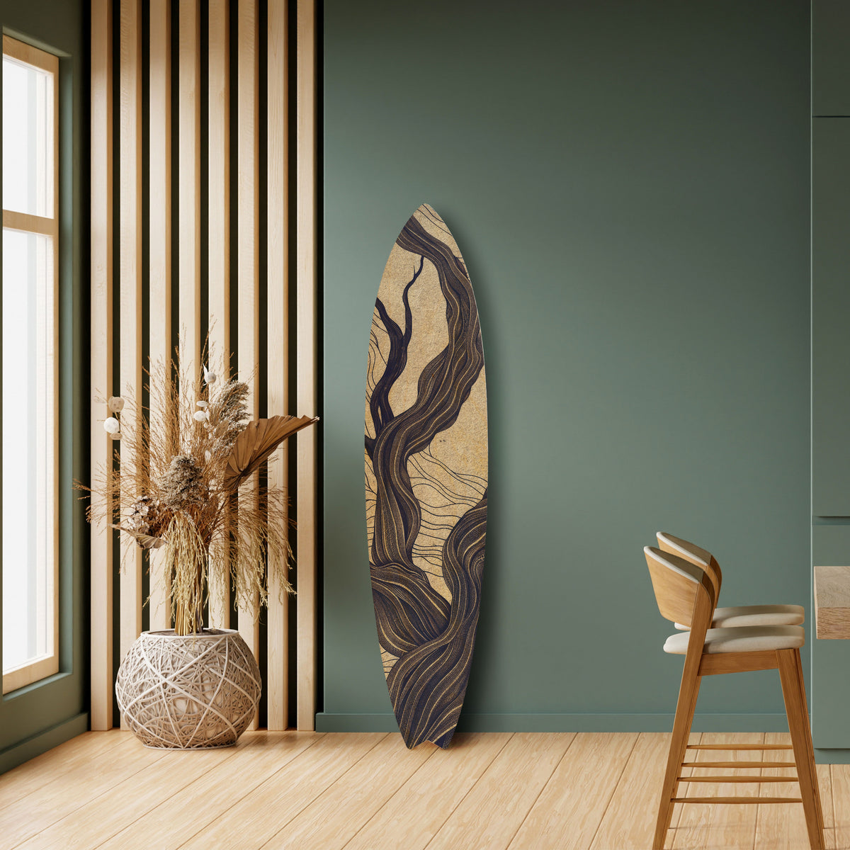 UNIFIED FRAGMENTS Painel Decorativo Prancha de Surf