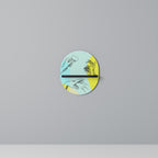 BODY LANGUAGE Prateleira Oval Decorativa em Acabamento Preto